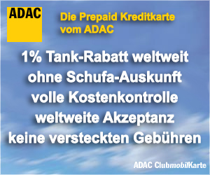 ADAC ClubmobilKarte Prepaid Kreditkarte, Schufafrei