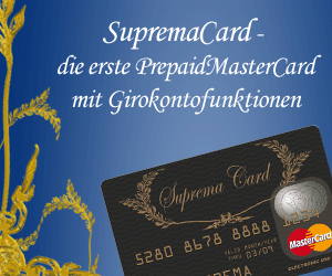 Suprema Card Mastercard Anmeldung